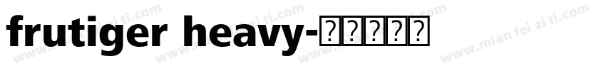 frutiger heavy字体转换